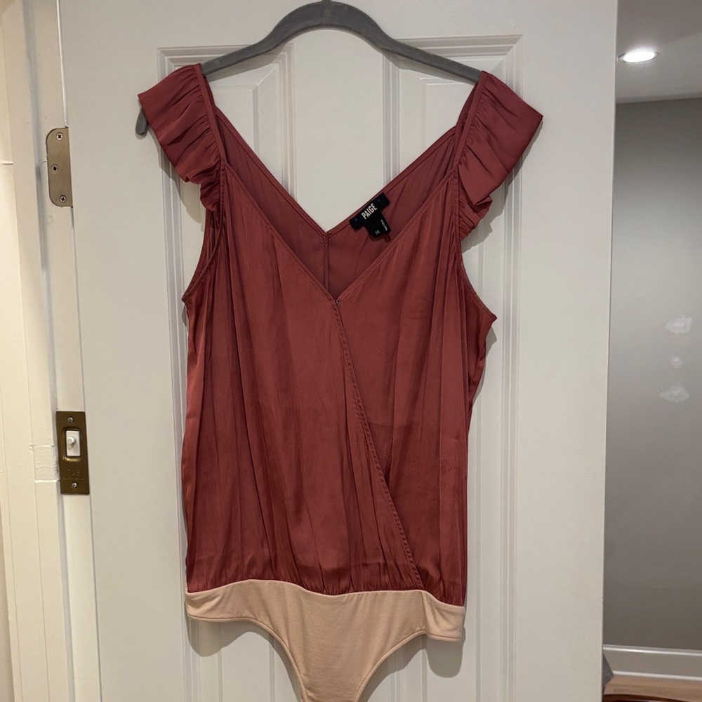 PAIGE Women's Bodysuit in Rose and Beige